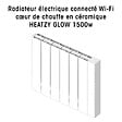 BATILEC - Radiateur céramique Heatzy connecté WiFi 1500W - Cœur de chauffe céramique - Confort thermique optimal - vignette