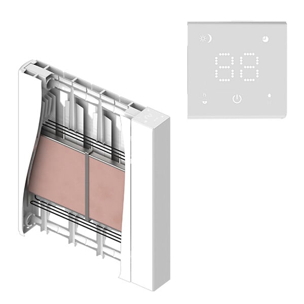BATILEC - Radiateur céramique Heatzy connecté WiFi 1500W - Cœur de chauffe céramique - Confort thermique optimal - large