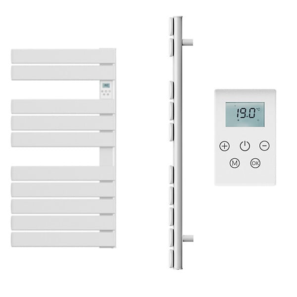 BATILEC - BATILEC Sèche-serviettes sec barres plates SIGMA 500W blanc - large