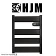 BATILEC - HJM Sèche-serviettes LYSA à inertie céramique 500W - Anthracite - Fabriqué en Espagne - vignette