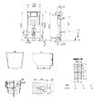 VILLEROY & BOCH - Pack WC bâti-support sol-mur + WC sans bride Ceramia PixL avec abattant SoftClose + plaque noir (VBCEPXWT01-FR) - vignette