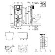 GROHE - Rapid SL pack WC bâti-support + WC suspendu Ceramia PixL + abattant SoftClose + set d'isolation + plaque noir (GRCEPXWT02-FR) - vignette
