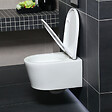 GROHE - Pack WC Bâti-support Rapid SL + WC SAT sans bride + Abattant SoftClose + Plaque chrome + Set d'habillage (ARENASATSB) - vignette