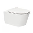 GROHE - Pack WC Rapid SL autoportant + WC sans bride SAT Brevis + Abattant ultra-fin SoftClose + Plaque blanche (ProjectBrevis-3-SP) - vignette