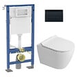 GEBERIT - Duofix pack WC bâti-support autoportant + WC sans bride Ceramia PixL avec abattant SoftClose + plaque (GEBCEPXWT10-FR) - vignette