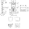 GEBERIT - Duofix pack WC bâti-support autoportant + WC sans bride Ceramia PixL avec abattant SoftClose + plaque (GEBCEPXWT10-FR) - vignette