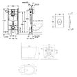 GROHE - Rapid SL pack WC bâti-support autoportant + WC suspendu sans bride Ceramia avec abattant SoftClose + plaque (GRRCE14WT02FR-FS) - vignette