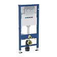 GEBERIT - Dofix pack WC bâti-support + WC suspendu sans bride Ceramia PixL avec abattant SoftClose + plaque chrome (GEBCEPXWT010-FR) - vignette