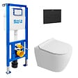 ROCA - Pack WC bâti-support + WC suspendu sans bride Ceramia PixL avec abattant SoftClose + plaque (ROCEPXWT06-FR) - vignette