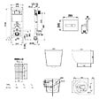 ROCA - Pack WC bâti-support + WC suspendu sans bride Ceramia PixL avec abattant SoftClose + plaque (ROCEPXWT06-FR) - vignette