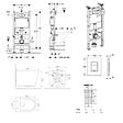 GEBERIT - Duofix Pack WC bâti-support + WC suspendu sans bride avec abattant SoftClose Ceramia + plaque blanche (GEBCE14WT05-FR) - vignette