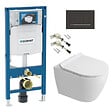 GEBERIT - Duofix pack WC bâti-support + WC suspendu sans bride Ceramia PixL avec abattant SoftClose + plaque (GECEPXWT07-FR) - vignette