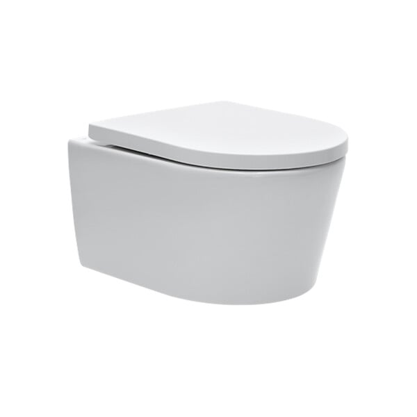 GROHE - Pack WC bâti support Solido 113cm + Cuvette SAT rimless fixations invisibles + Abattant softclose + Plaque chrome (ARENASATFS) - large