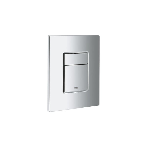 GROHE - Pack WC Bâti autoportant + WC sans bride Vortex SAT + Abattant softclose + Plaque Chrome - large