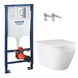 GROHE - Grohe Rapid SL pack WC bâti-support + WC suspendu sans bride Grohe avec abattant SoftClose + plaque (GRGRWR04-FR) - vignette