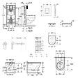GROHE - Grohe Rapid SL pack WC bâti-support + WC suspendu sans bride Grohe avec abattant SoftClose + plaque (GRGRWR04-FR) - vignette