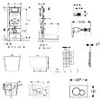 GEBERIT - Duofix pack WC bâti-support + WC suspendu sans bride Ceramia PixL avec abattant SoftClose + plaque (GEDCEPXBMT07-FR) - vignette