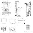 GEBERIT - Duofix pack WC bâti-support 112 cm + WC suspendu sans bride Ceramia PixL avec abattant SoftClose + plaque (GEBCEPXBMT05-FR) - vignette