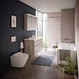 VITRA - Pack WC Bâti-support V-Fix Core + WC sans bride Integra, fixations invisibles + Plaque, Blanc Brillant (V-FixIntegraRimless-1) - vignette