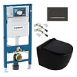 GEBERIT - Duofix pack WC bâti-support + WC suspendu sans bride Ceramia PixL avec abattant SoftClose + plaque (GEDCEPXBMT09-FR) - vignette