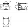 VILLEROY & BOCH - ViConnect Pro S Pack WC Bâti-support Villeroy & Boch + Cuvette Ideal Standard sans bride fixations invisibles + Plaque - vignette