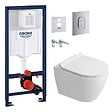 GROHE - Rapid SL pack WC bâti-support + WC suspendu Ceramia PixL + abattant SoftClose + set d'isolation + plaque (GRCEPXWT04FR-FS) - vignette