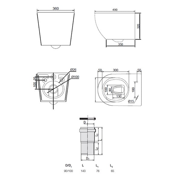 GROHE - Rapid SL pack WC bâti-support + WC suspendu Ceramia PixL + abattant SoftClose + set d'isolation + plaque (GRCEPXWT04FR-FS) - large