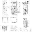 GEBERIT - Duofix Pack WC bâti-support + WC suspendu sans bride Ceramia PixL avec abattant SoftClose + plaque (GEBCEPXBMT01-FR) - vignette