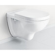 GEBERIT - Geberit + Villeroy & Boch Pack WC Bâti-support Duofix + WC Cuvette à fond creux sans bride O.novo Villeroy & Boch + Abattant softclose + Plaque blanche - vignette