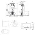 SWISS AQUA TECHNOLOGIES - Pack WC bâti-support autoportant + WC suspendu sans bride Ceramia avec abattant SoftClose + plaque (STCE14WT03-U) - vignette