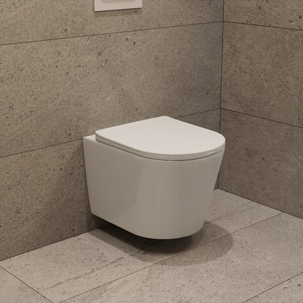GROHE - Rapid SL Pack WC bâti-support + WC suspendu sans bride avec abattant SoftClose Ceramia + plaque (GRRCE14WT01FR-FS) - large