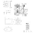 GROHE - Rapid SL Pack WC bâti-support + WC suspendu sans bride avec abattant SoftClose Ceramia + plaque (GRRCE14WT01FR-FS) - vignette