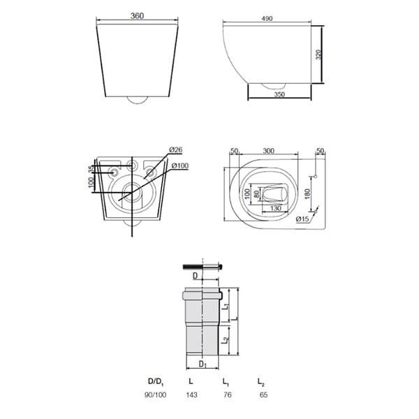 GROHE - Rapid SL pack WC bâti-support + WC suspendu sans bride Ceramia PixL avec abattant SoftClose + plaque (GRRCEPXBMT02-FR) - large