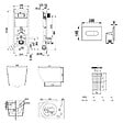 ROCA - Pack WC bâti-support + WC suspendu sans bride Ceramia PixL avec abattant SoftClose + plaque (ROCEPXWT01-FR) - vignette