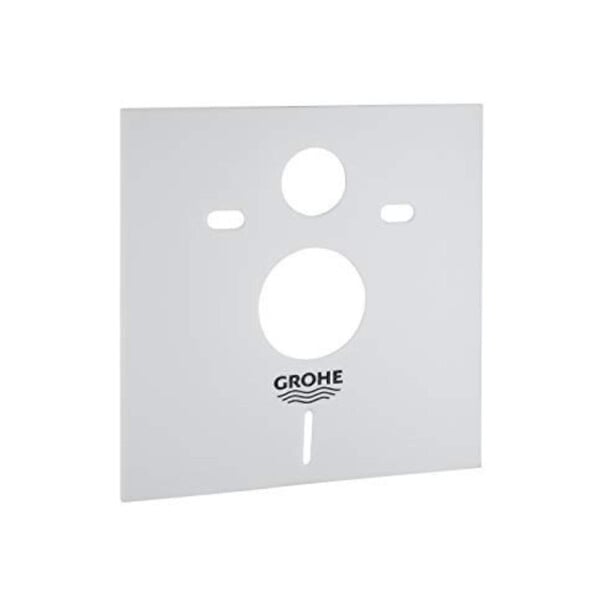 GROHE - Pack WC Bâti Rapid SL + WC sans bride SAT Brevis + Abattant SoftClose + Plaque chrome + Set d'habillage (ARENABREVISSB) - large