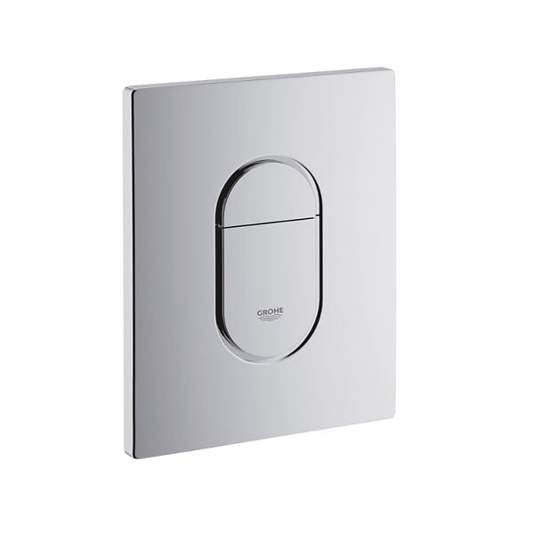 GROHE - Pack WC Bâti Rapid SL + WC sans bride SAT Brevis + Abattant SoftClose + Plaque chrome + Set d'habillage (ARENABREVISSB) - large