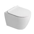 GROHE - Rapid SL Pack WC bâti autoportant + WC suspendu sans bride Ceramia avec abattant SoftClose + plaque blanche (GRRCEPXWR02FR-FS) - vignette