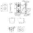 GROHE - Rapid SL Pack WC bâti autoportant + WC suspendu sans bride Ceramia avec abattant SoftClose + plaque blanche (GRRCEPXWR02FR-FS) - vignette