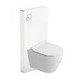 SWISS AQUA TECHNOLOGIES - Glass pack WC bâti-support avec plaque de commande + WC suspendu Ceramia sans bride avec abattant SoftClose (STGLWCCEPXWT01-FR) - vignette