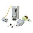 SWISS AQUA TECHNOLOGIES - Glass pack WC bâti-support avec plaque de commande + WC suspendu Ceramia sans bride avec abattant SoftClose (STGLWCCEPXWT01-FR) - vignette