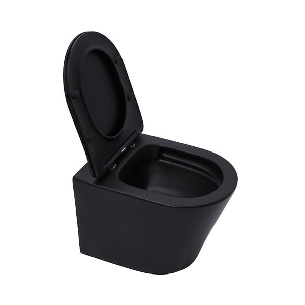 GEBERIT - Duofix pack WC bâti-support + WC suspendu sans bride Swiss Aqua Technologies avec abattant SoftClose + plaque (GEBSTINBMR01-FR) - large
