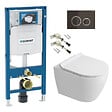 GEBERIT - Duofix pack WC bâti-support + WC suspendu sans bride Ceramia PixL avec abattant SoftClose + plaque (GECEPXWT04-FR) - vignette
