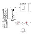 GROHE - Pack WC Bâti Solido + WC sans bride SAT Noir mat + Abattant frein de chute + Plaque noir mat - vignette
