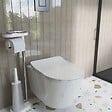 GEBERIT - Duofix pack WC bâti-support + WC suspendu sans bride Swiss Aqua Technologies avec abattant SoftClose + plaque (GEBSTBRWR02-FR) - vignette