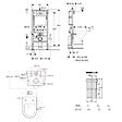 GEBERIT - Duofix pack WC bâti-support + WC suspendu sans bride Swiss Aqua Technologies avec abattant SoftClose + plaque (GEBSTBRWR02-FR) - vignette