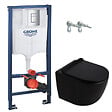 GROHE - Rapid SL pack WC bâti-support + WC suspendu sans bride Ceramia PixL avec abattant SoftClose + plaque (GRRCEPXBMT01FR-FS) - vignette