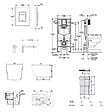 GROHE - Rapid SL pack WC bâti-support + WC suspendu sans bride Ceramia PixL avec abattant SoftClose + plaque (GRRCEPXBMT01FR-FS) - vignette