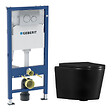 GEBERIT - Duofix pack WC bâti-support + WC suspendu sans bride Ceramia avec abattant SoftClose + plaque (GEBCE14BMT01-FR) - vignette