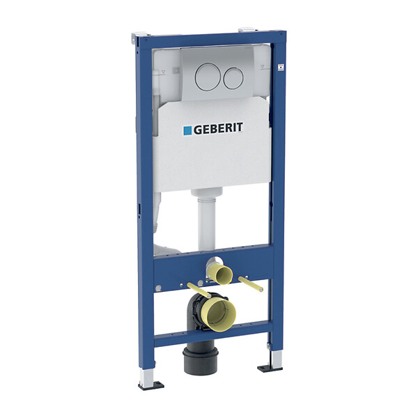 GEBERIT - Duofix pack WC bâti-support + WC suspendu sans bride Ceramia avec abattant SoftClose + plaque (GEBCE14BMT01-FR) - large
