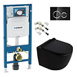 GEBERIT - Duofix pack WC bâti-support + WC suspendu sans bride Ceramia PixL avec abattant SoftClose + plaque (GEDCEPXBMT06-FR) - vignette